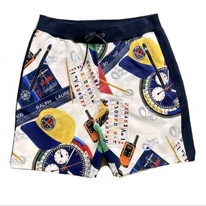 Polo Ralph Lauren Oceans Challenge Yacht Nautical Collage Shorts